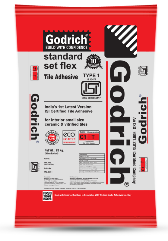 Godrich Tile Adhesive Type 1 Godrich Chemicals